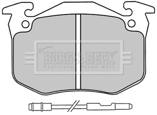 BORG & BECK Комплект тормозных колодок, дисковый тормоз BBP1230